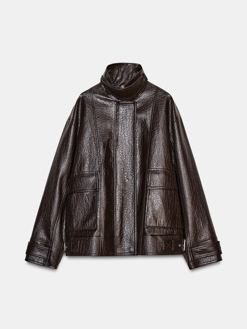 Zara Faux Leather Jacket Zw Collection